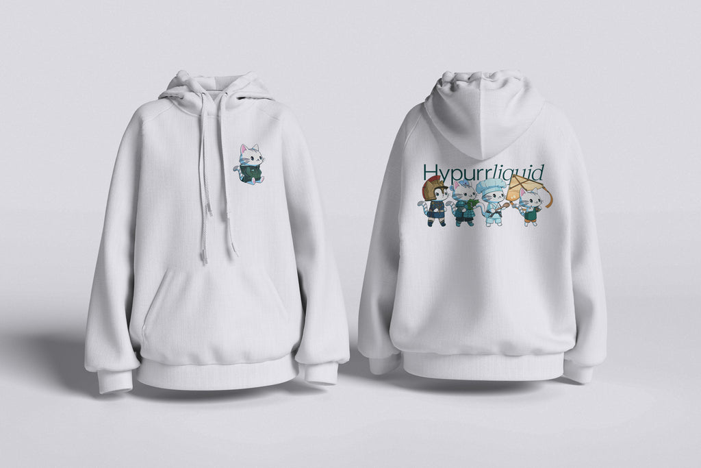 E. Autumn White Purr Hoodie