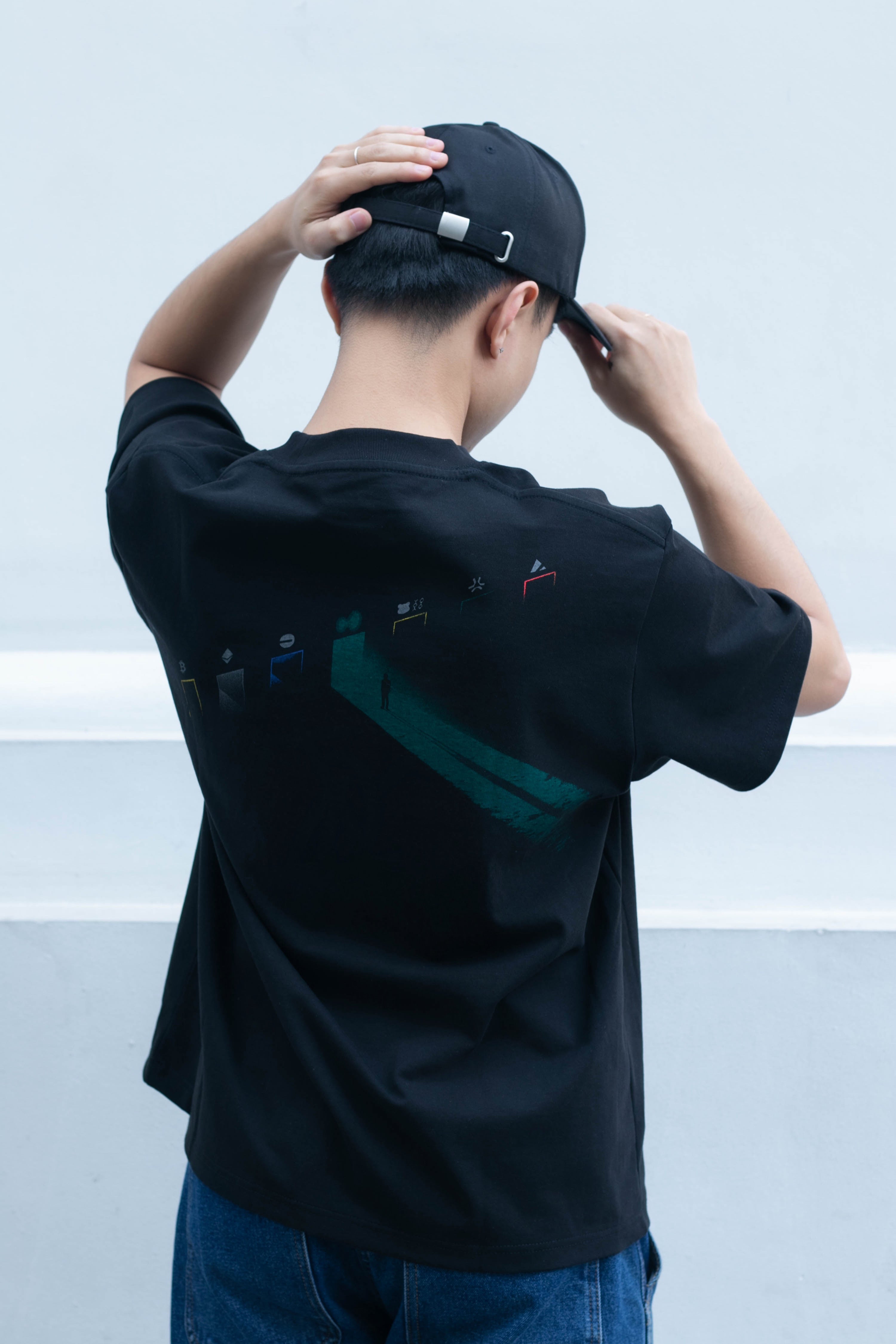 B. BayN Collab Tshirt - Black