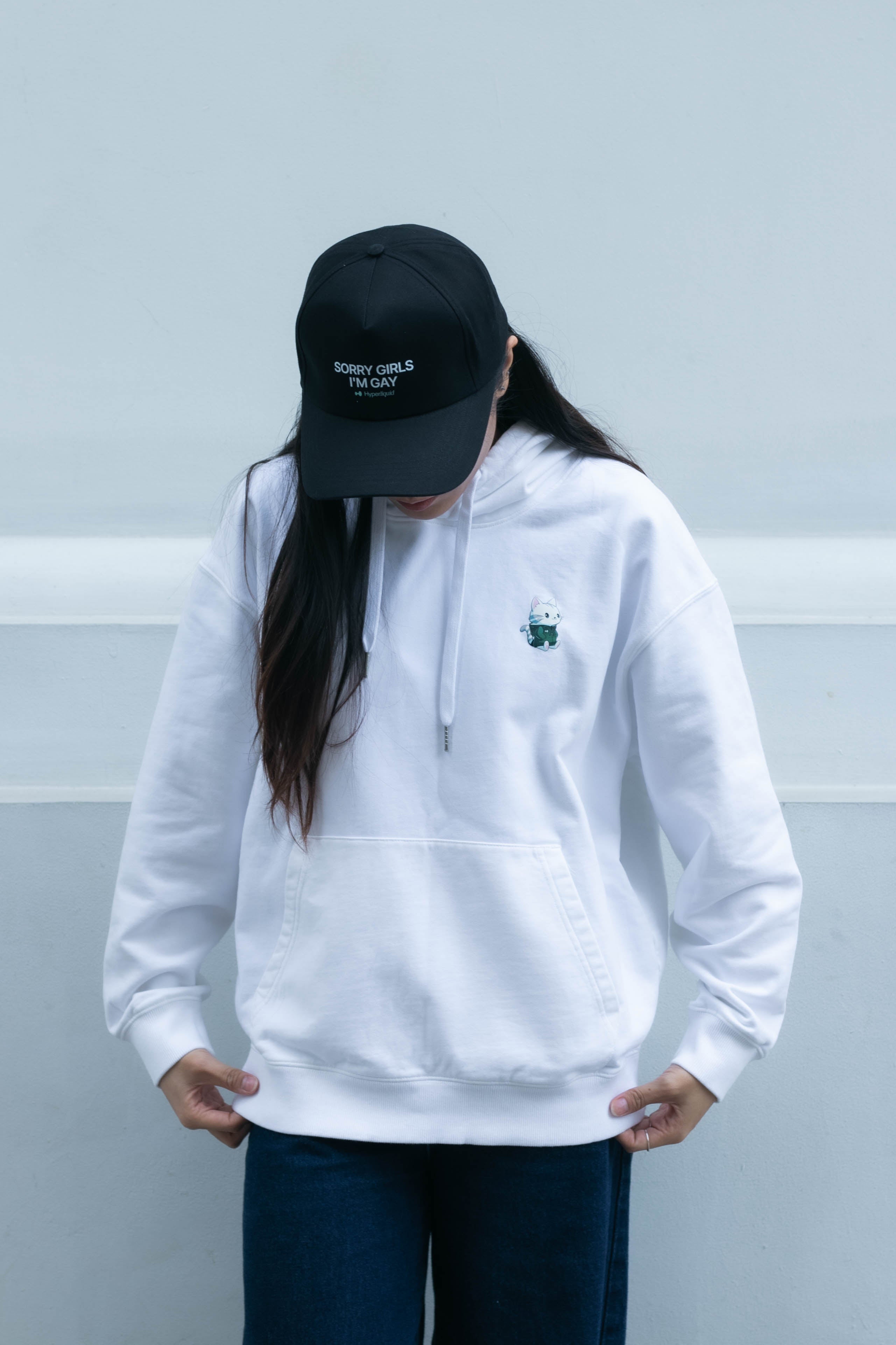 E. Autumn White Purr Hoodie