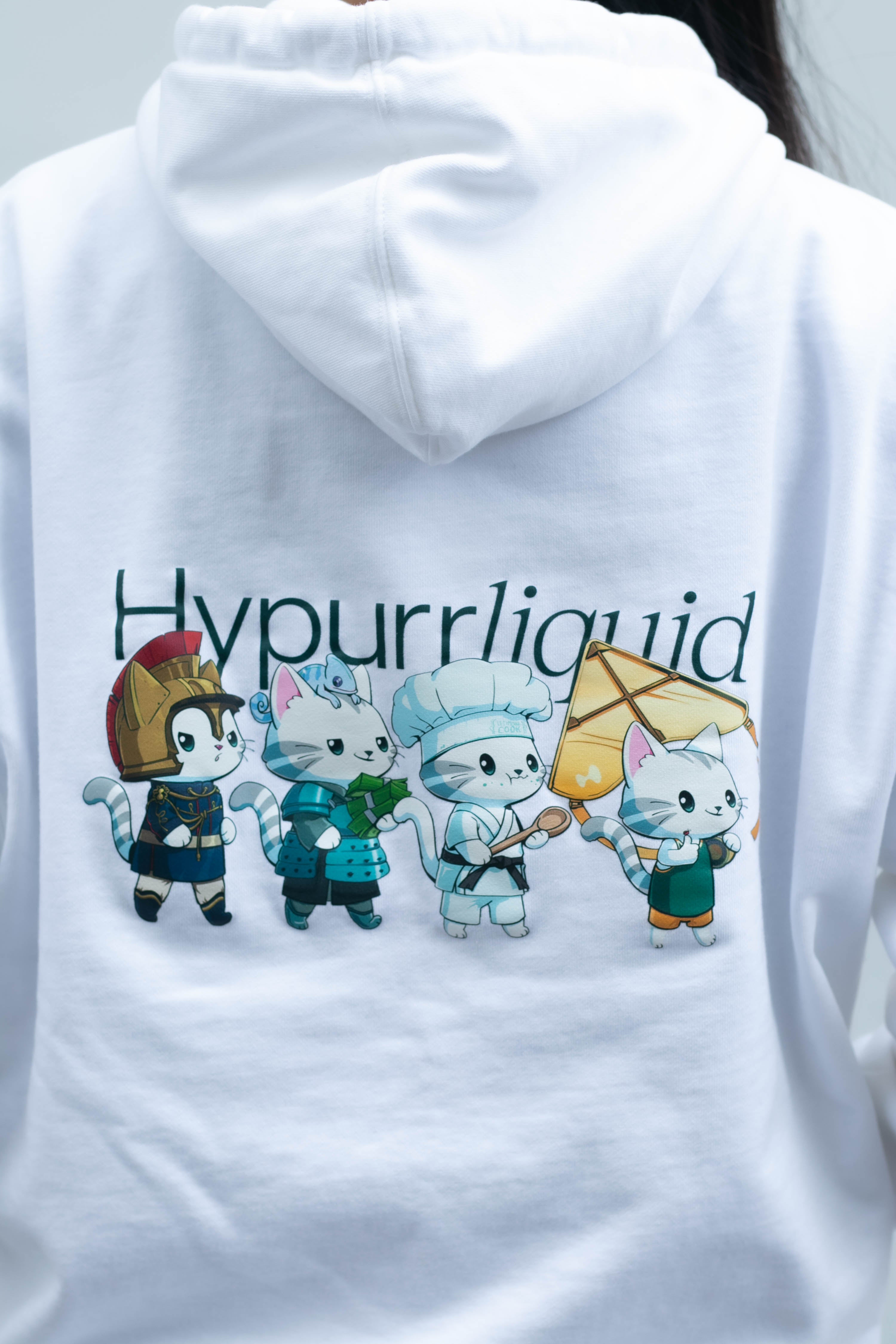 E. Autumn White Purr Hoodie
