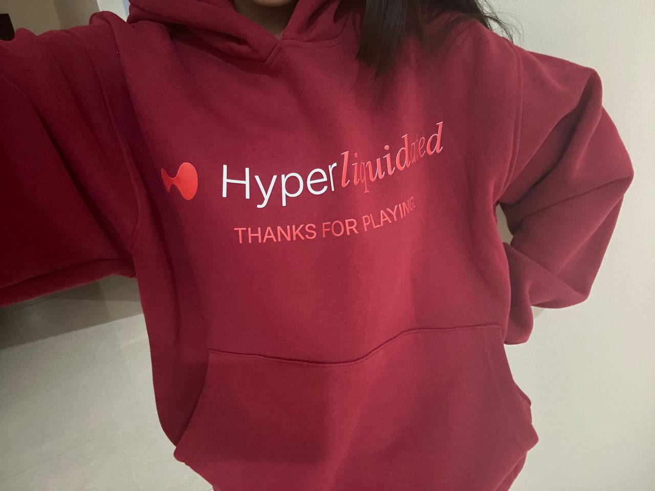 C. Hyperliquidated Red Hoodie (Winter)